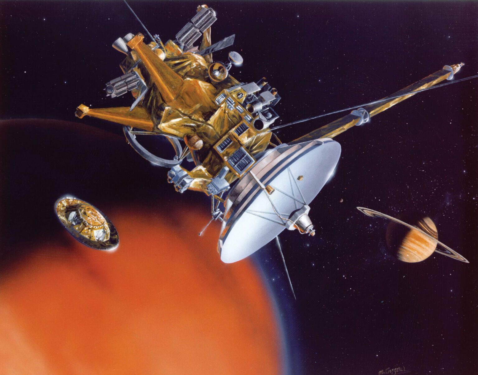 Cassini-Huygens prepare for a titanic plunge