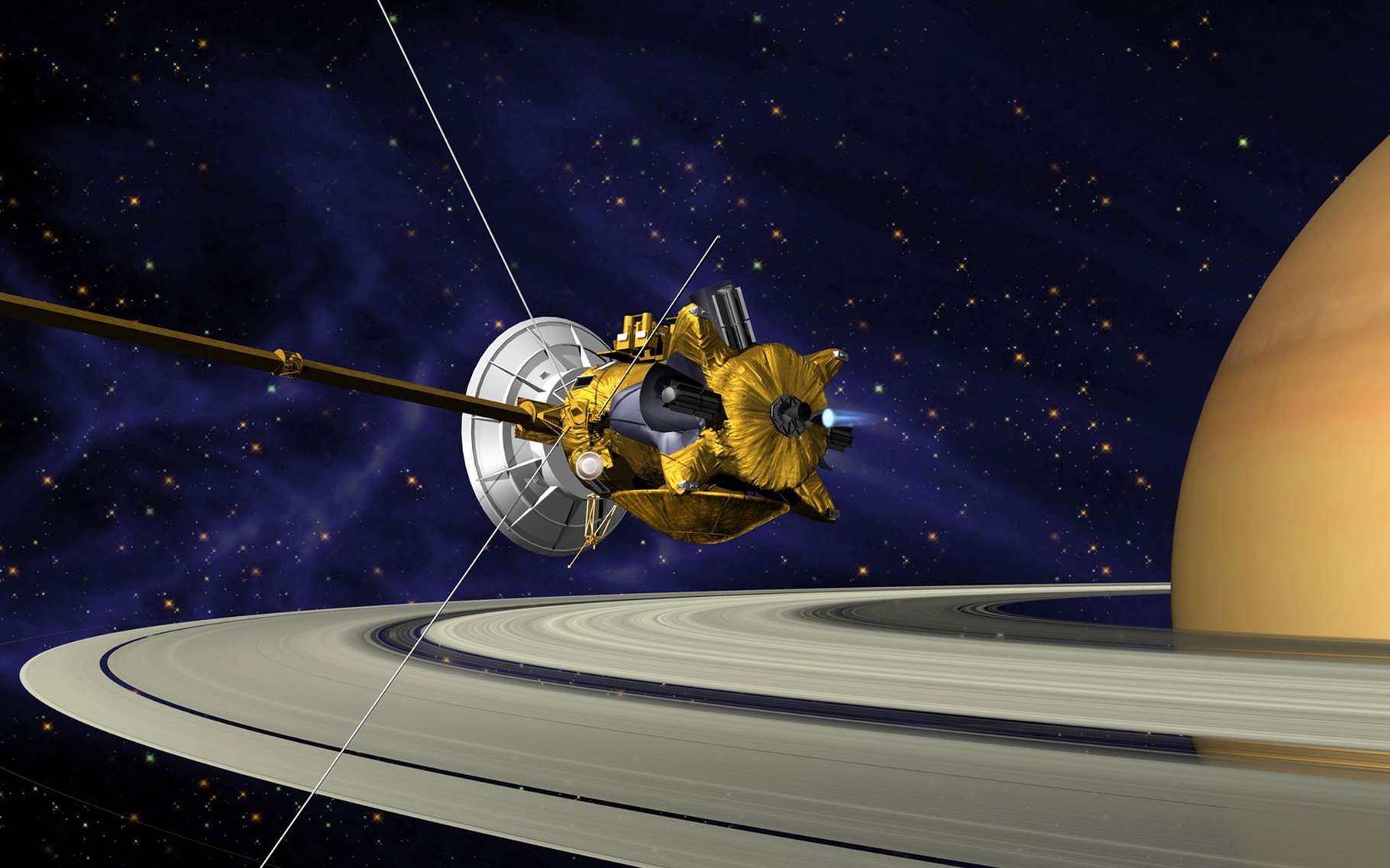 Cassini probe shows signs of wear